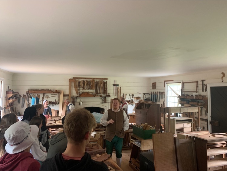 Thursday, May 5, 2022 8th Grade Class Trip to Washington DC with the morning tour of Colonial Williamsburg, Virginia.