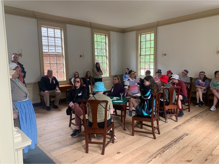 Thursday, May 5, 2022 8th Grade Class Trip to Washington DC with the morning tour of Colonial Williamsburg, Virginia.